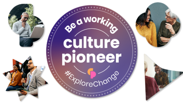 Culture Pioneers Social Campaign badge/graphic